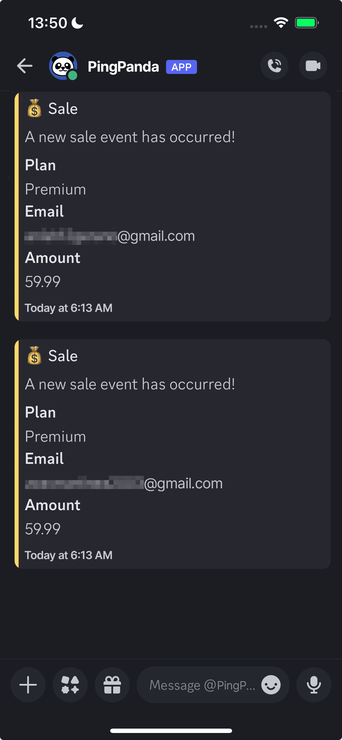 Phone screen display app interface